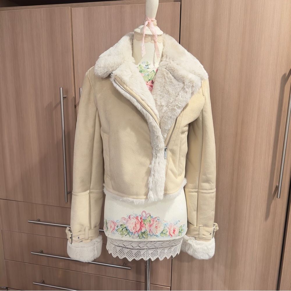Hollister Cream Teddy Jacket
